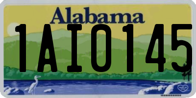 AL license plate 1AI0145