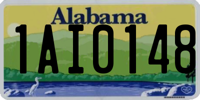 AL license plate 1AI0148