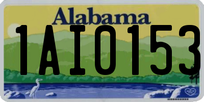 AL license plate 1AI0153