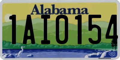 AL license plate 1AI0154