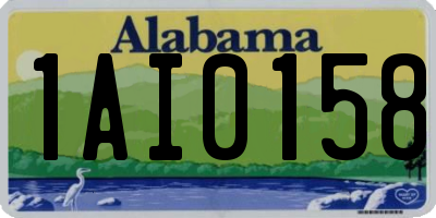 AL license plate 1AI0158