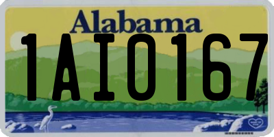 AL license plate 1AI0167