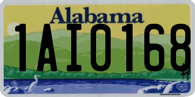 AL license plate 1AI0168