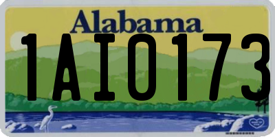 AL license plate 1AI0173