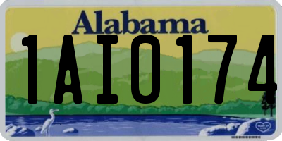 AL license plate 1AI0174