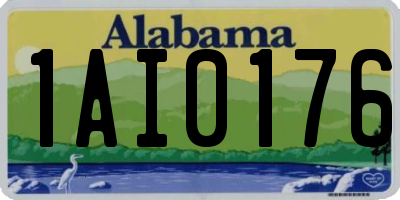 AL license plate 1AI0176