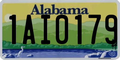 AL license plate 1AI0179