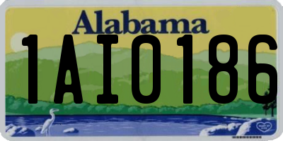 AL license plate 1AI0186