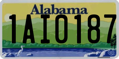 AL license plate 1AI0187