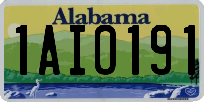 AL license plate 1AI0191