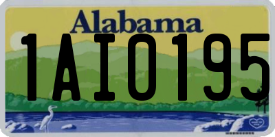 AL license plate 1AI0195
