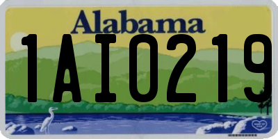 AL license plate 1AI0219