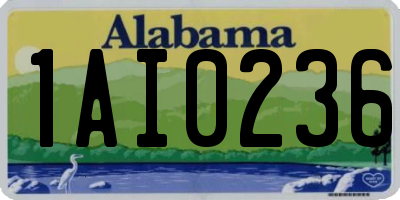 AL license plate 1AI0236