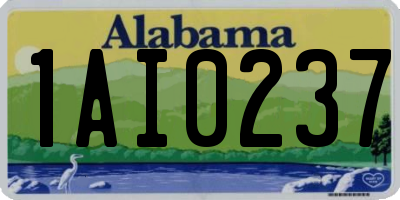AL license plate 1AI0237