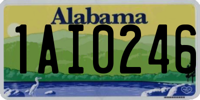 AL license plate 1AI0246