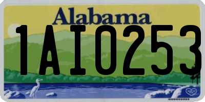 AL license plate 1AI0253