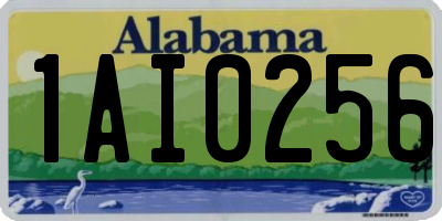 AL license plate 1AI0256