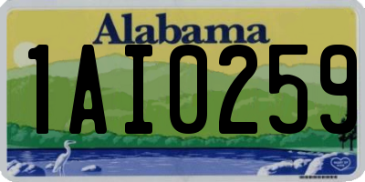 AL license plate 1AI0259