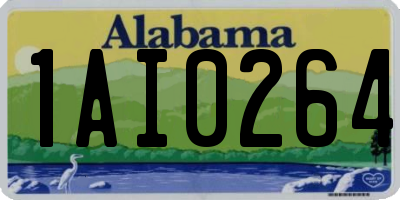AL license plate 1AI0264