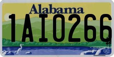AL license plate 1AI0266