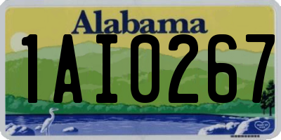 AL license plate 1AI0267