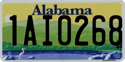 AL license plate 1AI0268