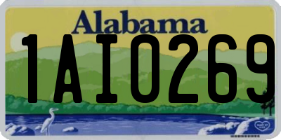 AL license plate 1AI0269