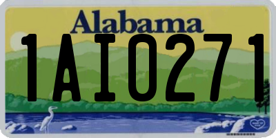 AL license plate 1AI0271
