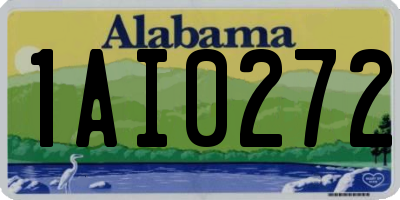 AL license plate 1AI0272