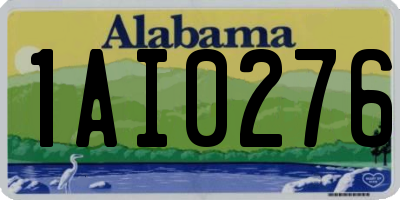 AL license plate 1AI0276
