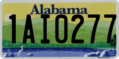 AL license plate 1AI0277