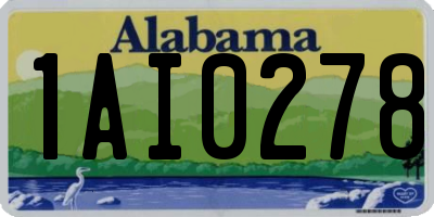 AL license plate 1AI0278
