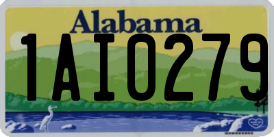 AL license plate 1AI0279