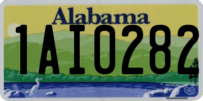 AL license plate 1AI0282