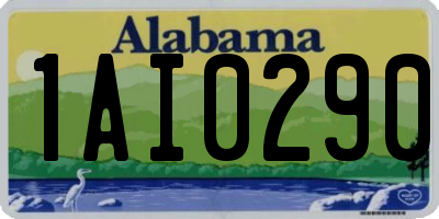 AL license plate 1AI0290