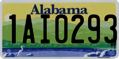 AL license plate 1AI0293