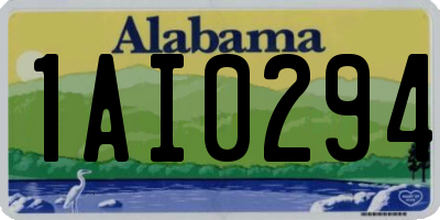 AL license plate 1AI0294