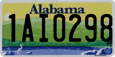 AL license plate 1AI0298