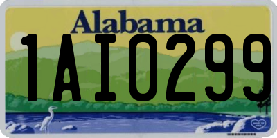 AL license plate 1AI0299