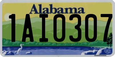 AL license plate 1AI0307