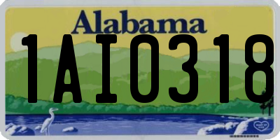 AL license plate 1AI0318