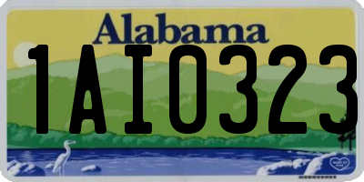 AL license plate 1AI0323