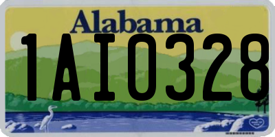 AL license plate 1AI0328