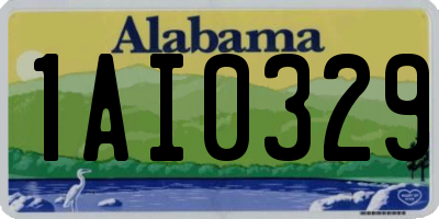 AL license plate 1AI0329