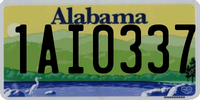 AL license plate 1AI0337