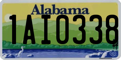 AL license plate 1AI0338