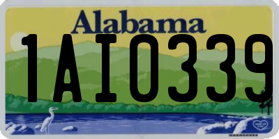 AL license plate 1AI0339