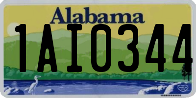 AL license plate 1AI0344