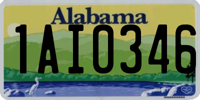 AL license plate 1AI0346