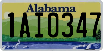 AL license plate 1AI0347